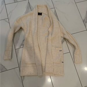 Abercrombie & Fitch Cream Women's Cardigan